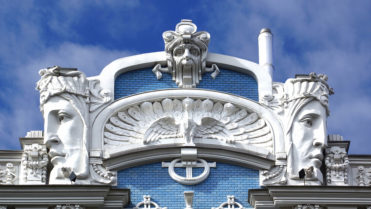 Image - riga house facade art nouveau