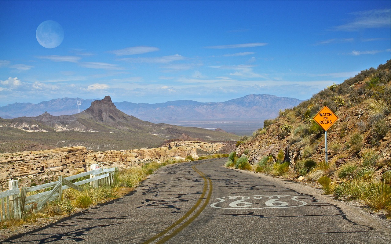 Image - route 66 arizona sign saying watch