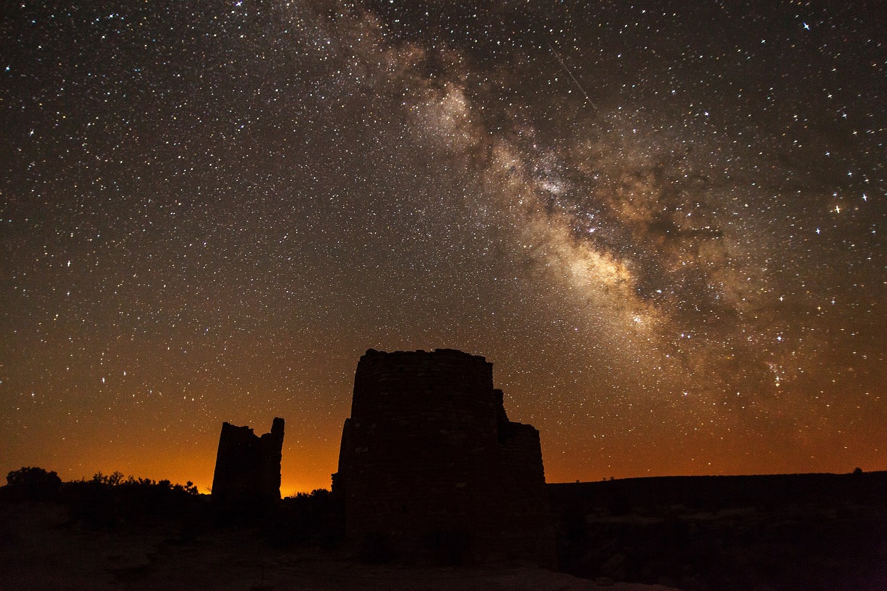 Image - milky way rocks night landscape