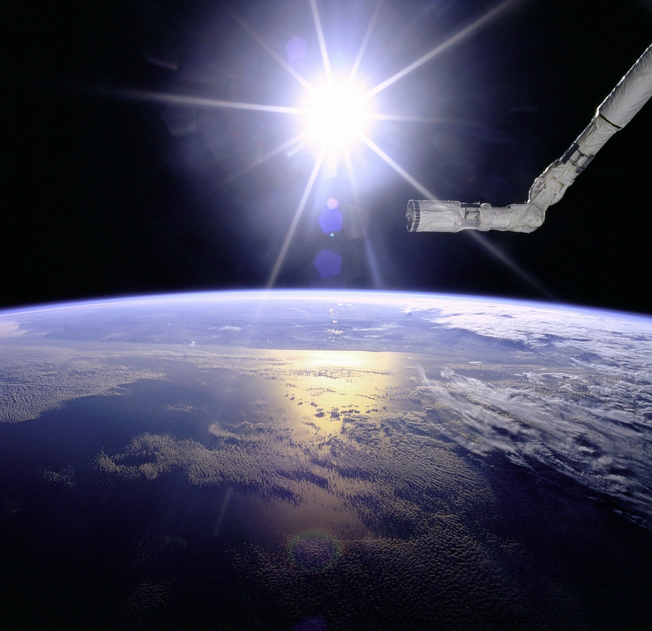 Image - sun earth space ocean