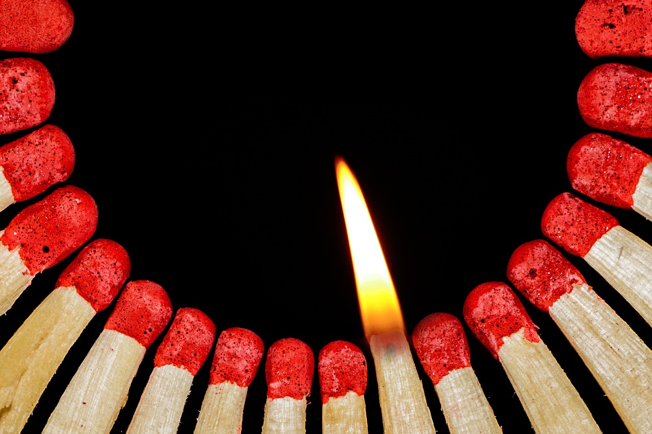 Image - match flame lighter matches sticks