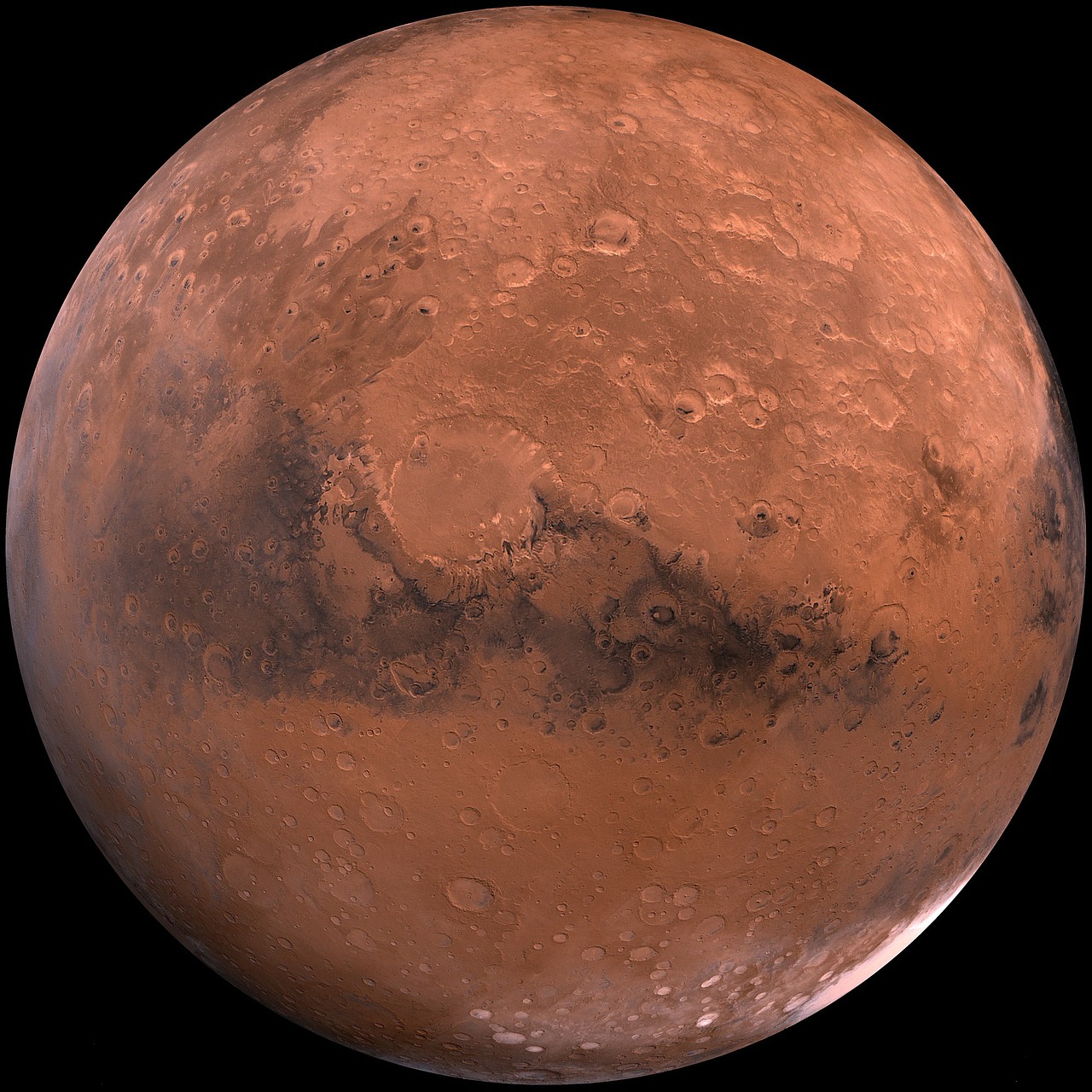 Image - mars red planet planet starry sky