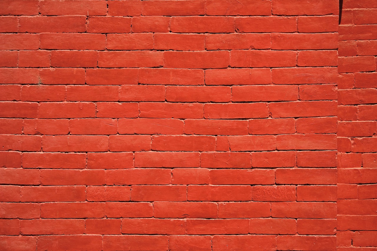 Image - red brick texture wall house