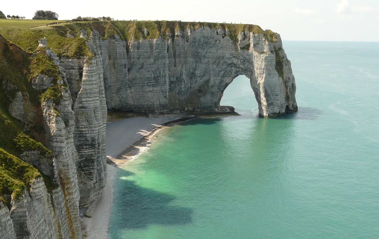 Image - cliffs etretat normandy france