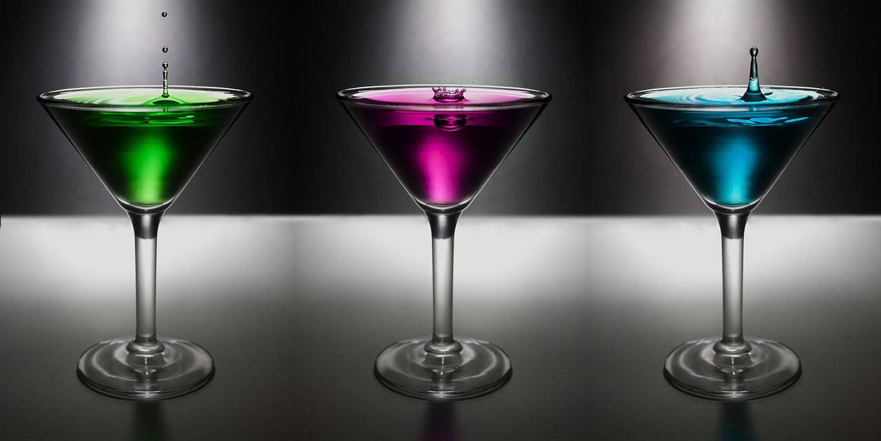 Image - martini drop water colo drink