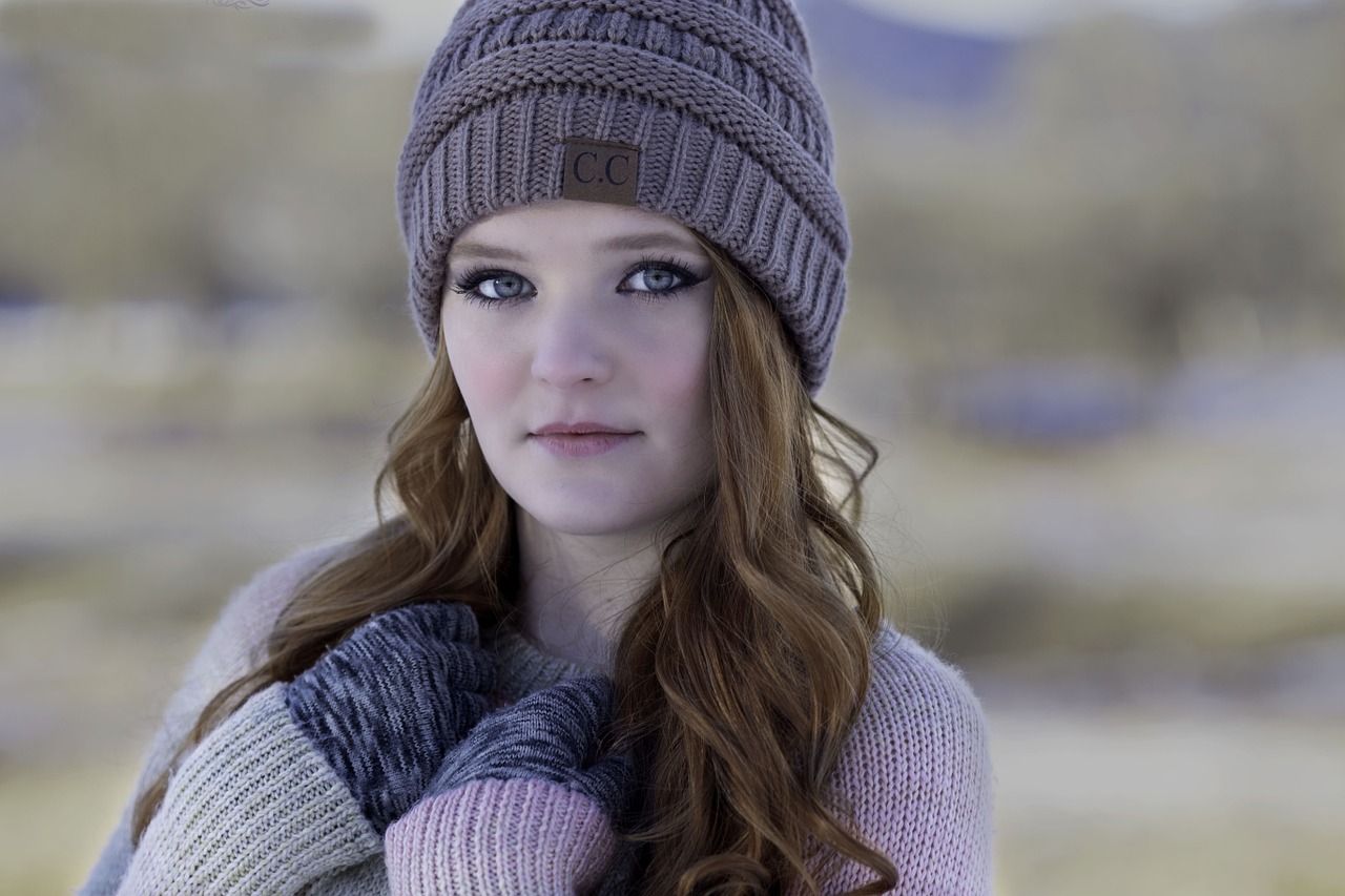 Image - woman girl beautiful winter