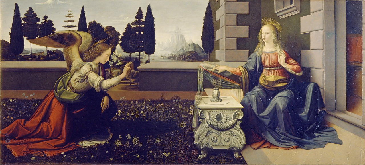 Image - the annunciation leonardo da vinci