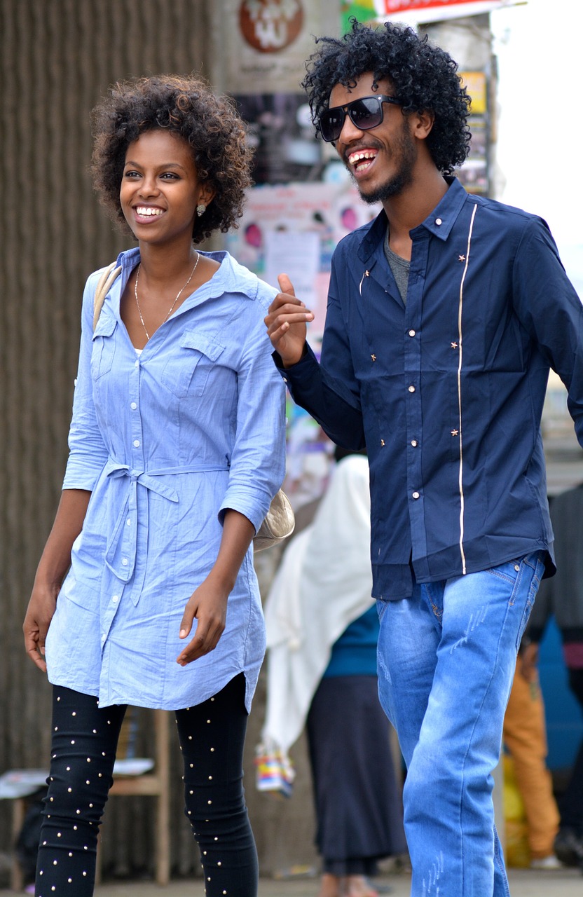 Image - african happy couple smiling