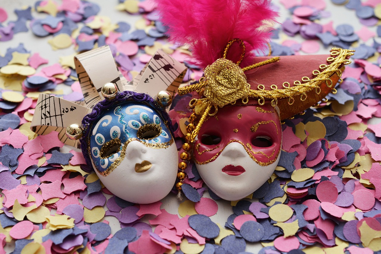 Image - mask carnival confetti colorful