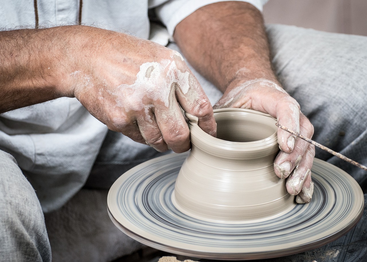 Image - potter ceramics clay circle