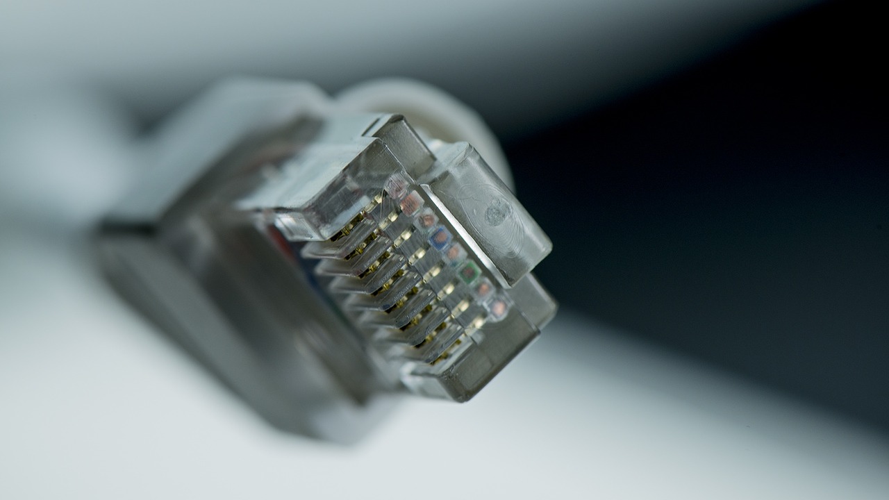 Image - rj45 ethernet internet plug