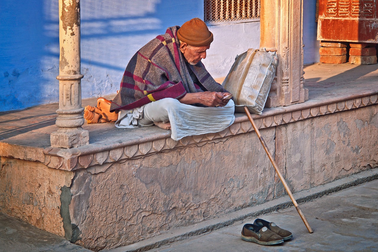 Image - old man india sadhu travel asia