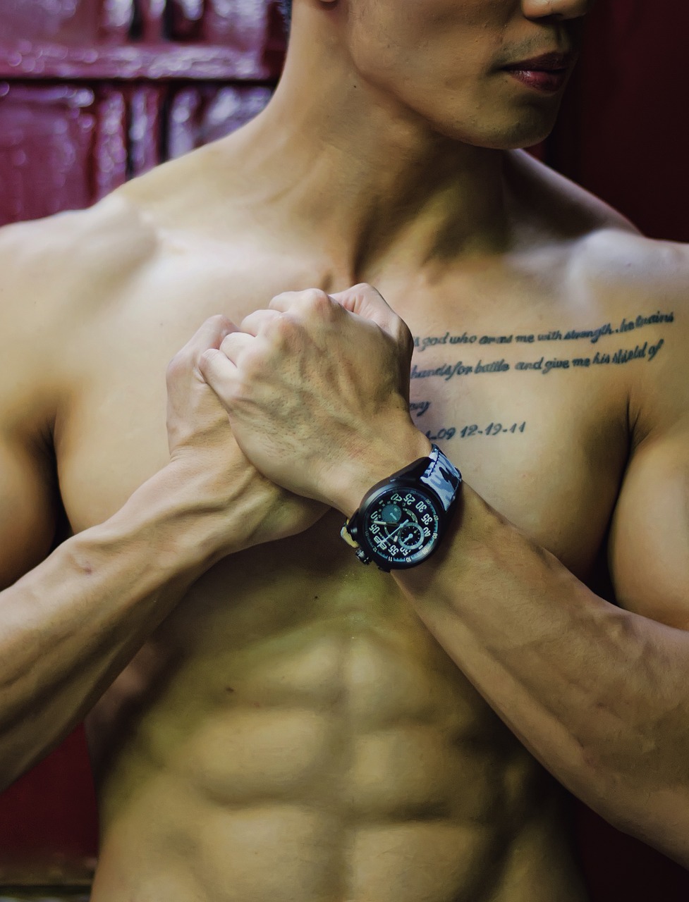 Image - man watch fit male fitness