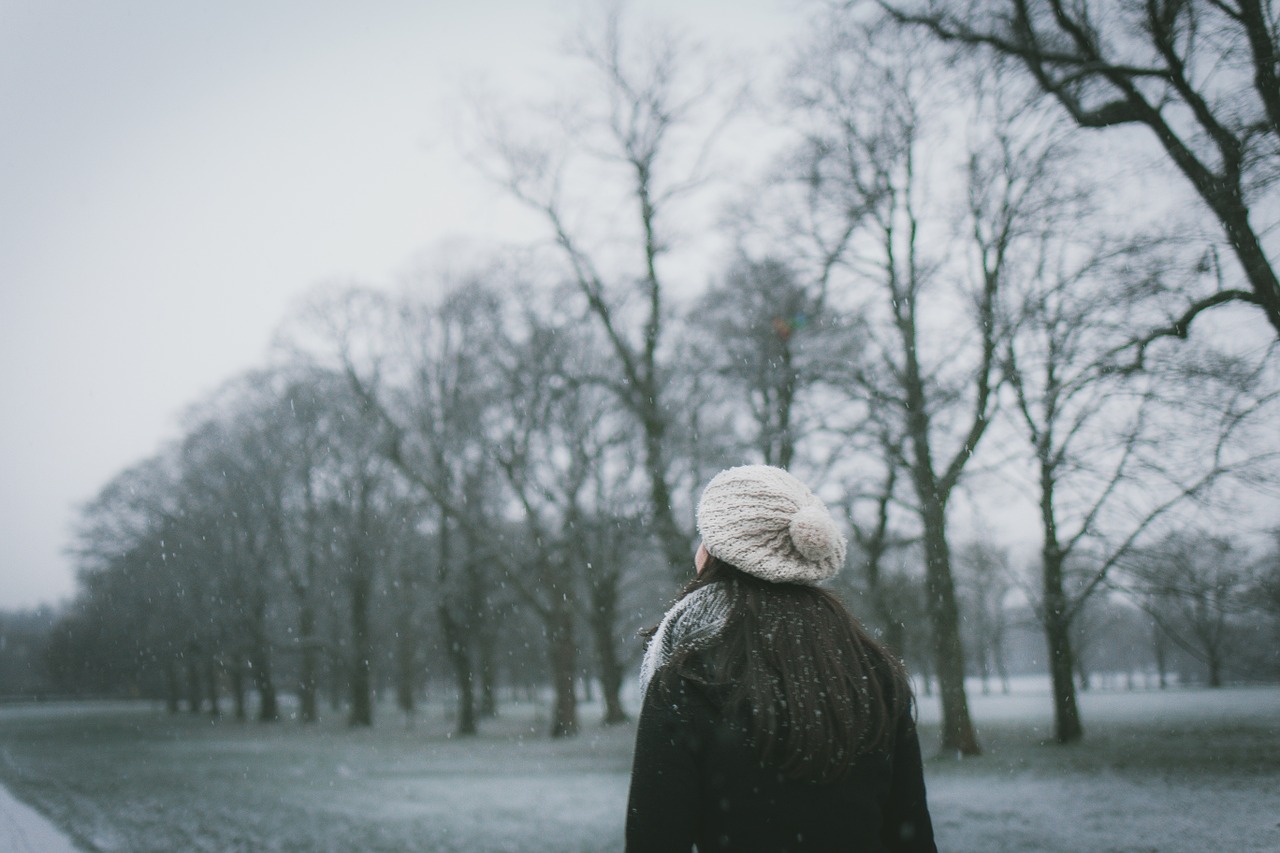 Image - winter girl snow cold season