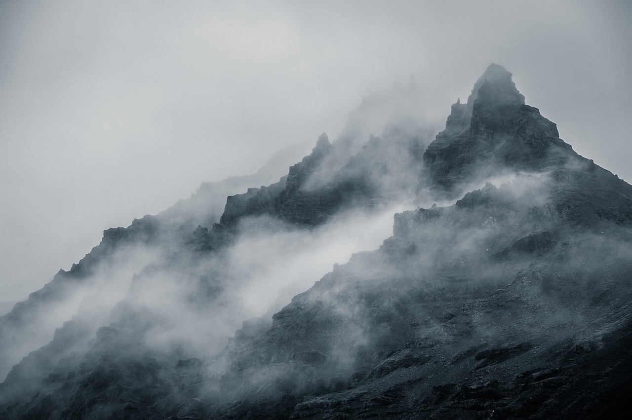 Image - foggy mountains nature fog