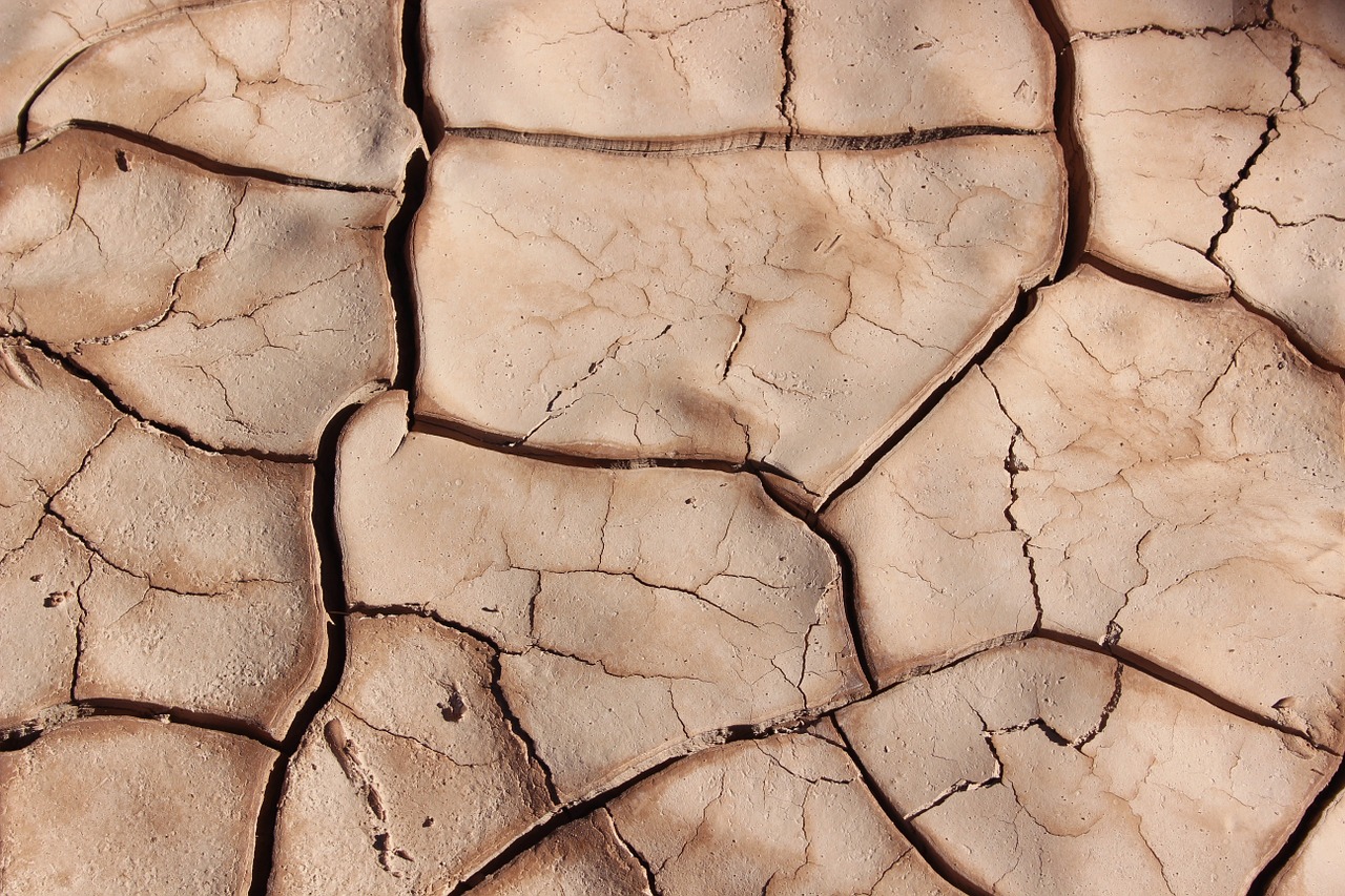Image - drought cracks dry surface cracked