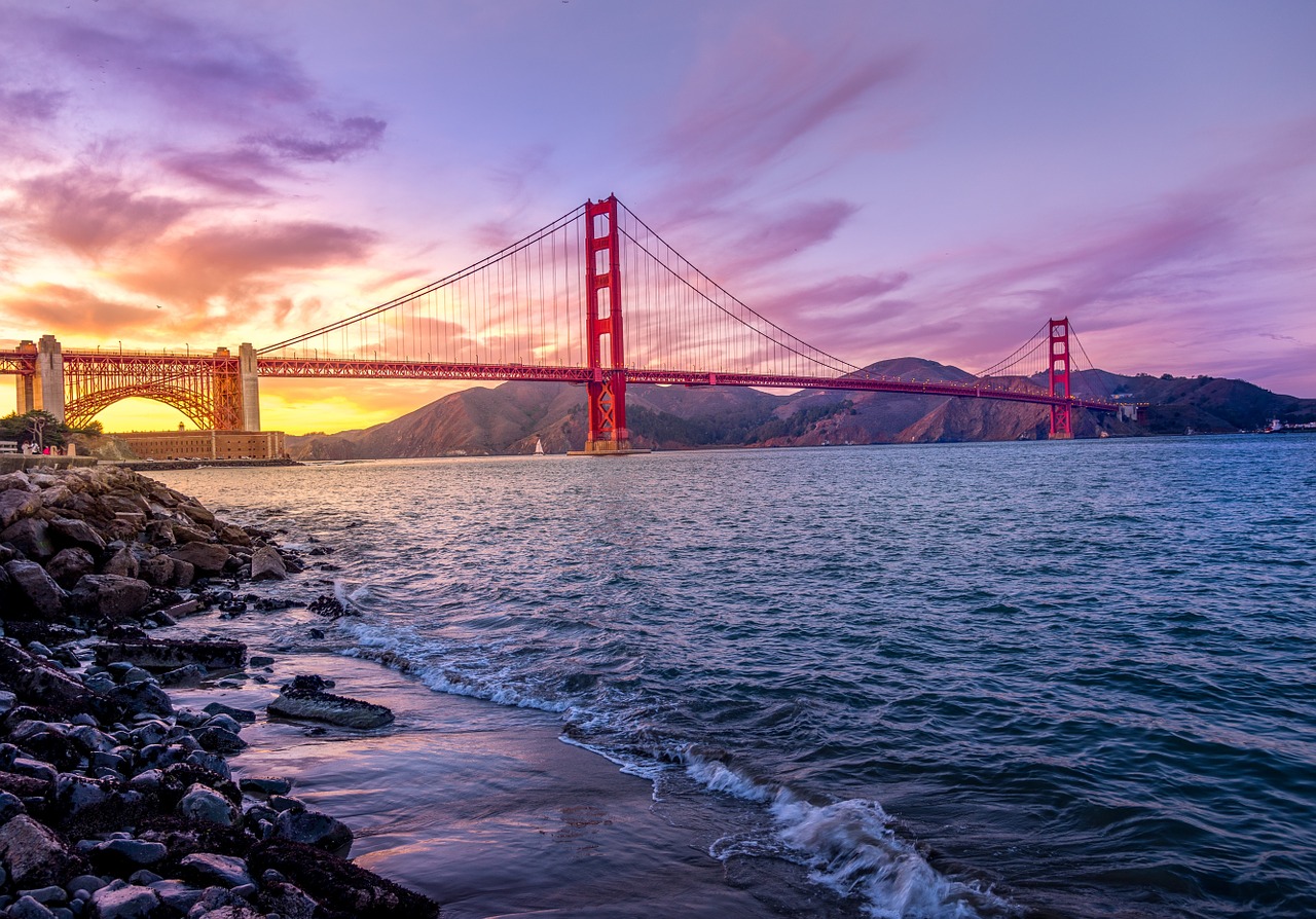 Image - suspension bridge bridge river