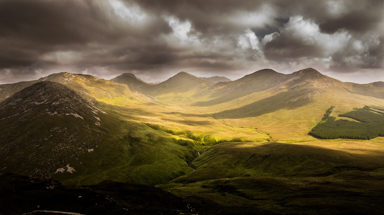 Image - mountains valleys plains scenery