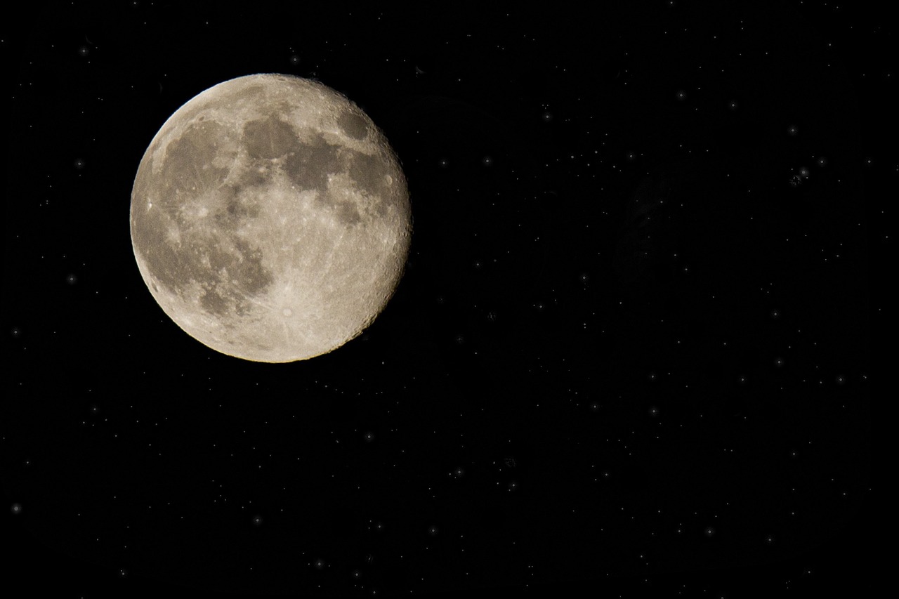 Image - moons full moon night sky satellite