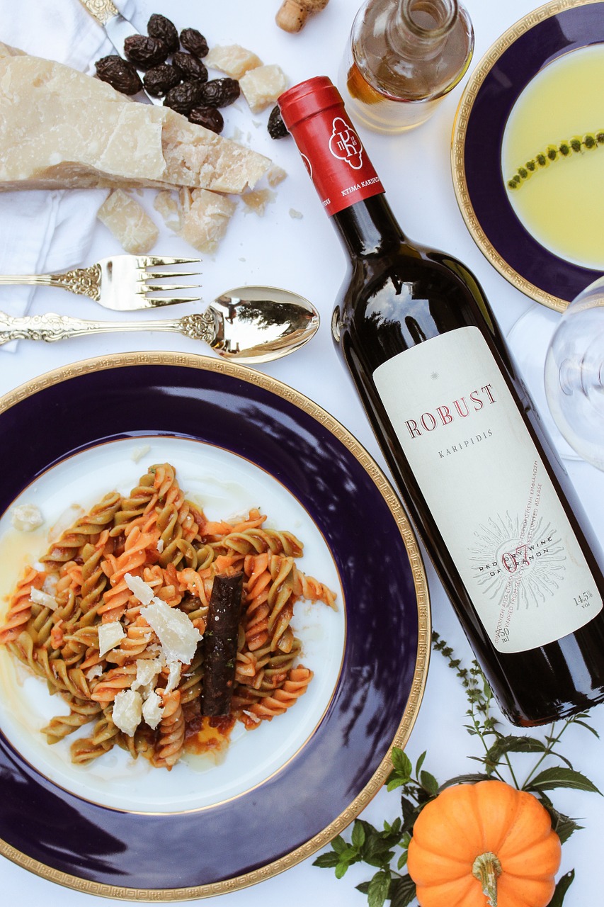 Image - pastas wines cheeses red wines