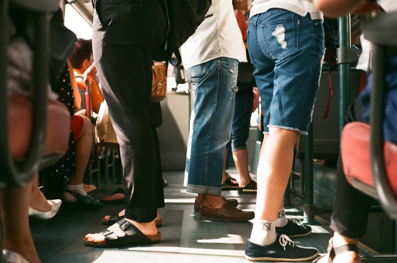 Image - passengers tain tram bus subway