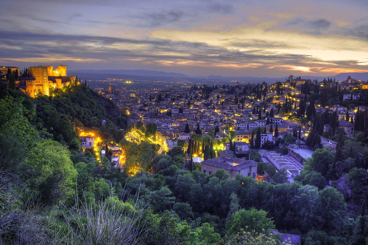 Image - granada spain andalusia cityscape