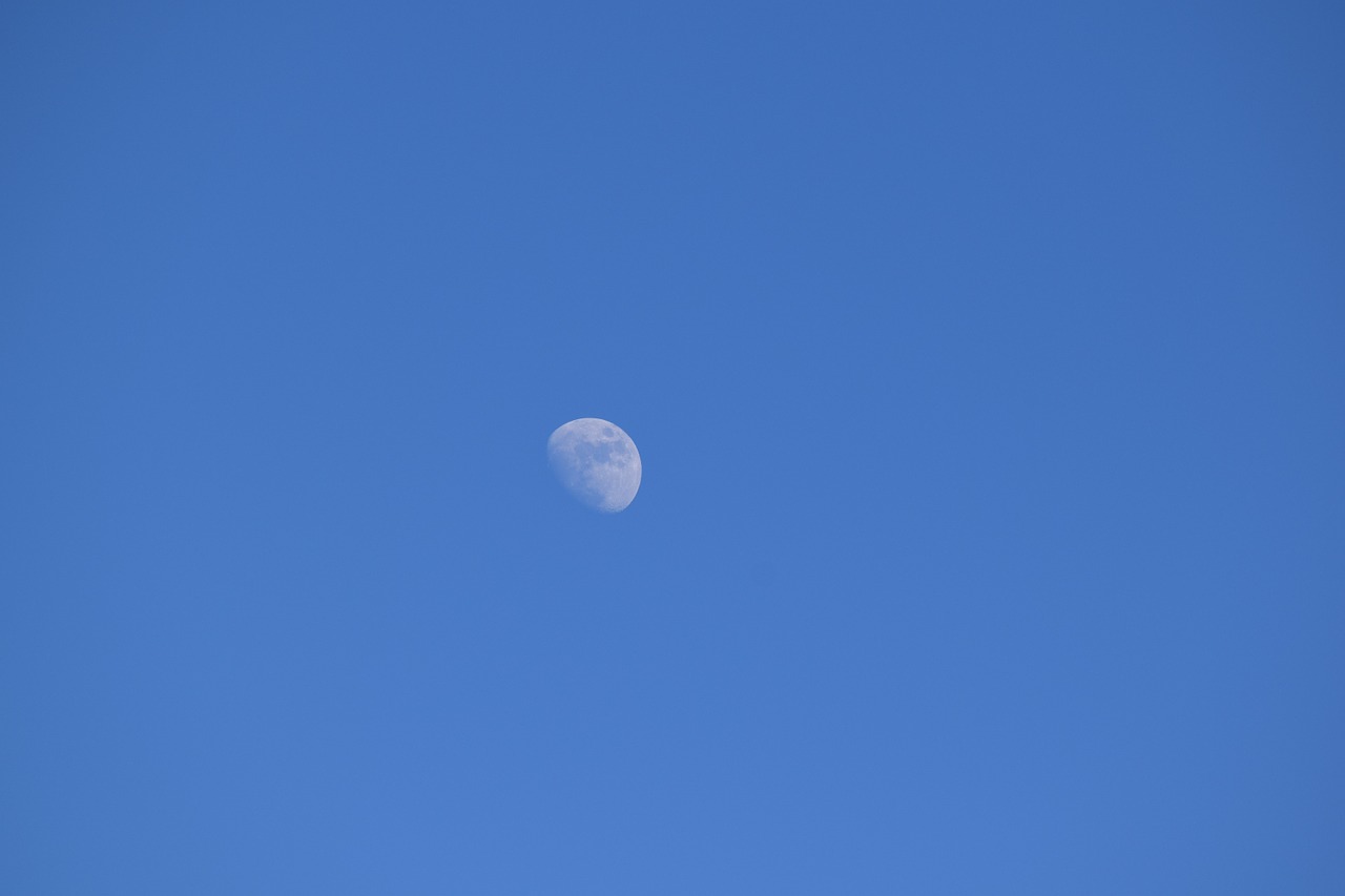 Image - day moon lunar half moon