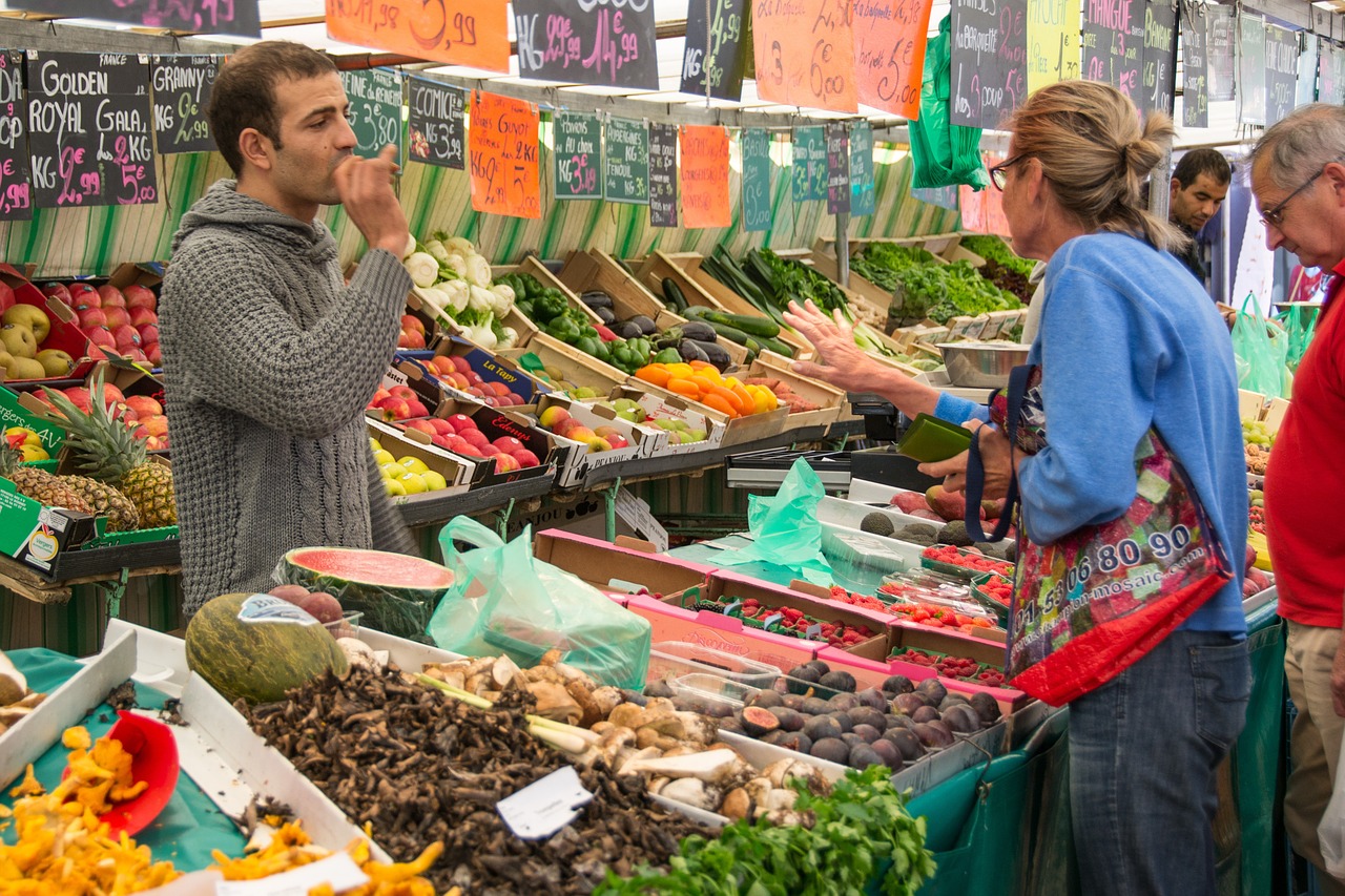 Image - market market stall seller food