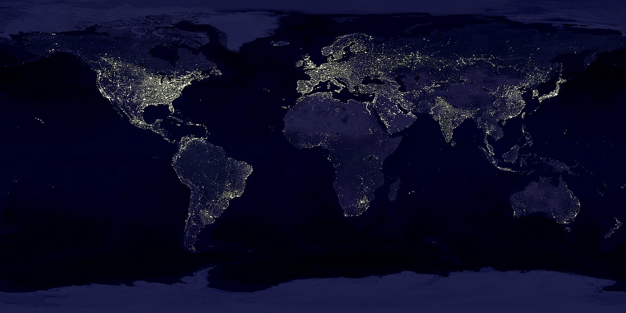 Image - earth earth at night night lights