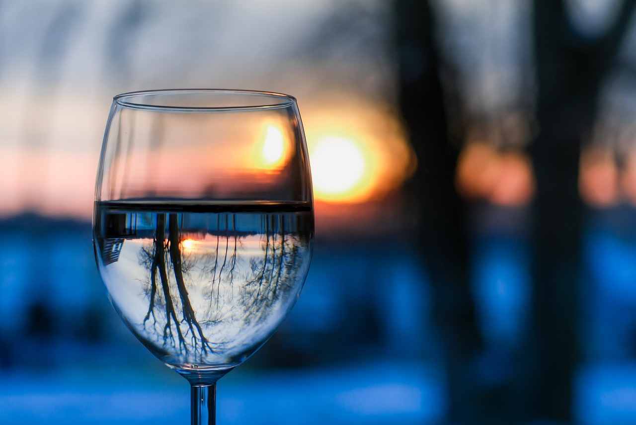 Image - landscape winter glass water