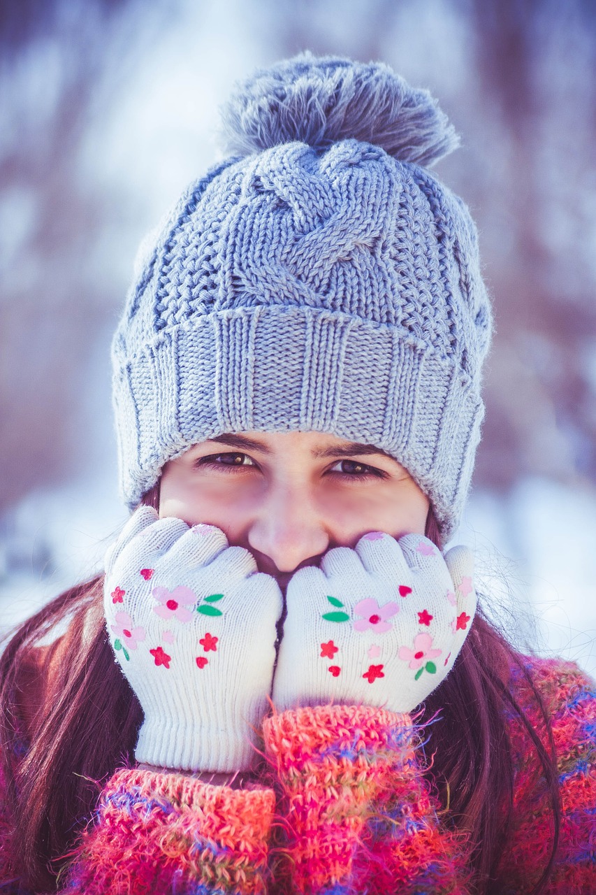 Image - girl beauty portrait winter smile