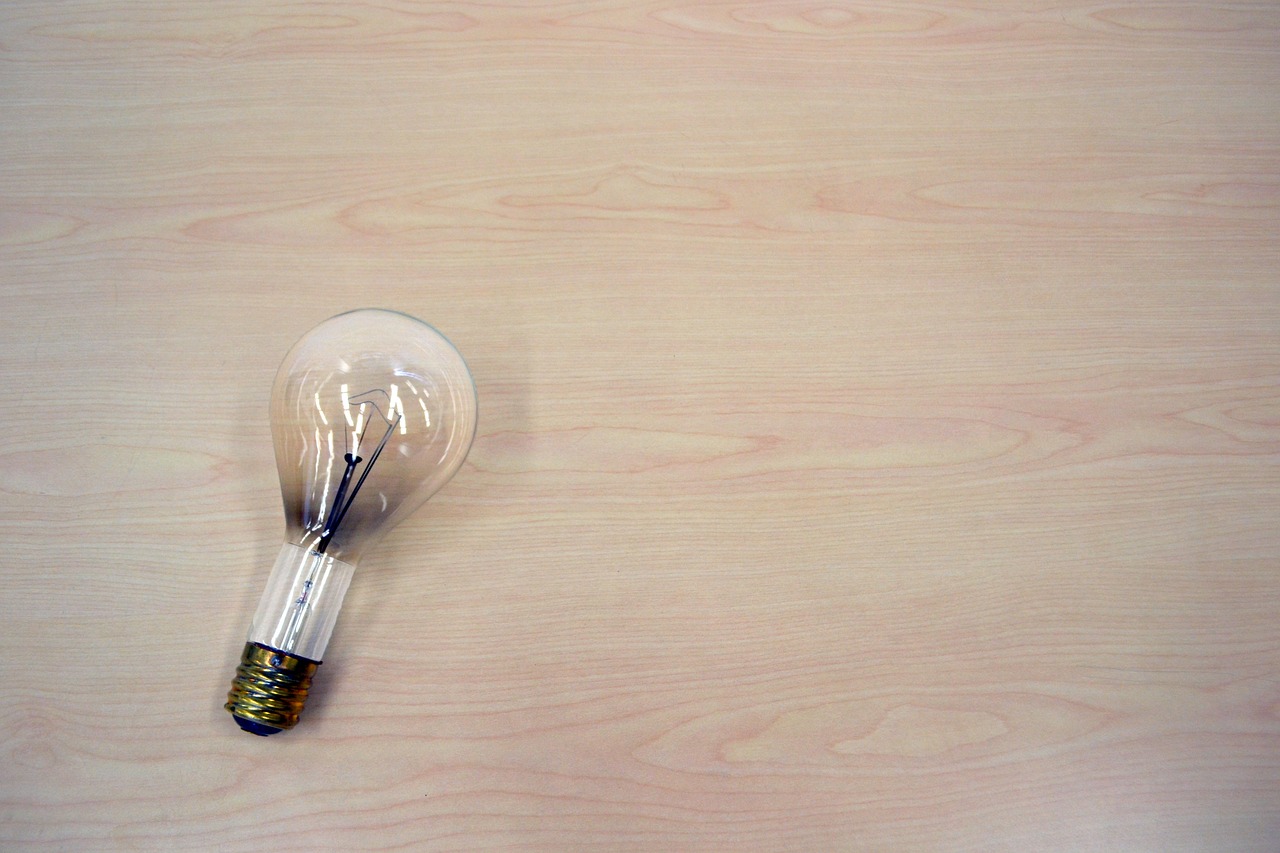 Image - light bulb idea light dim