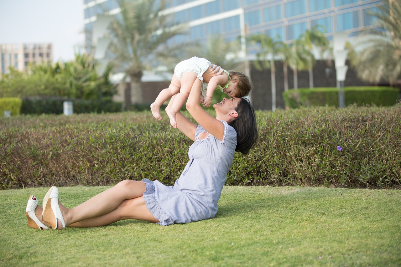 Image - mother daughter family park child