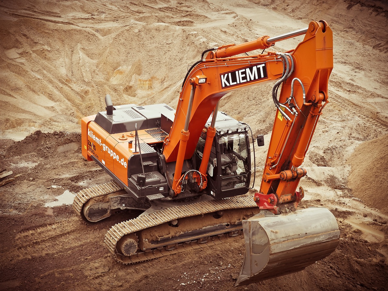 Image - excavators construction site build