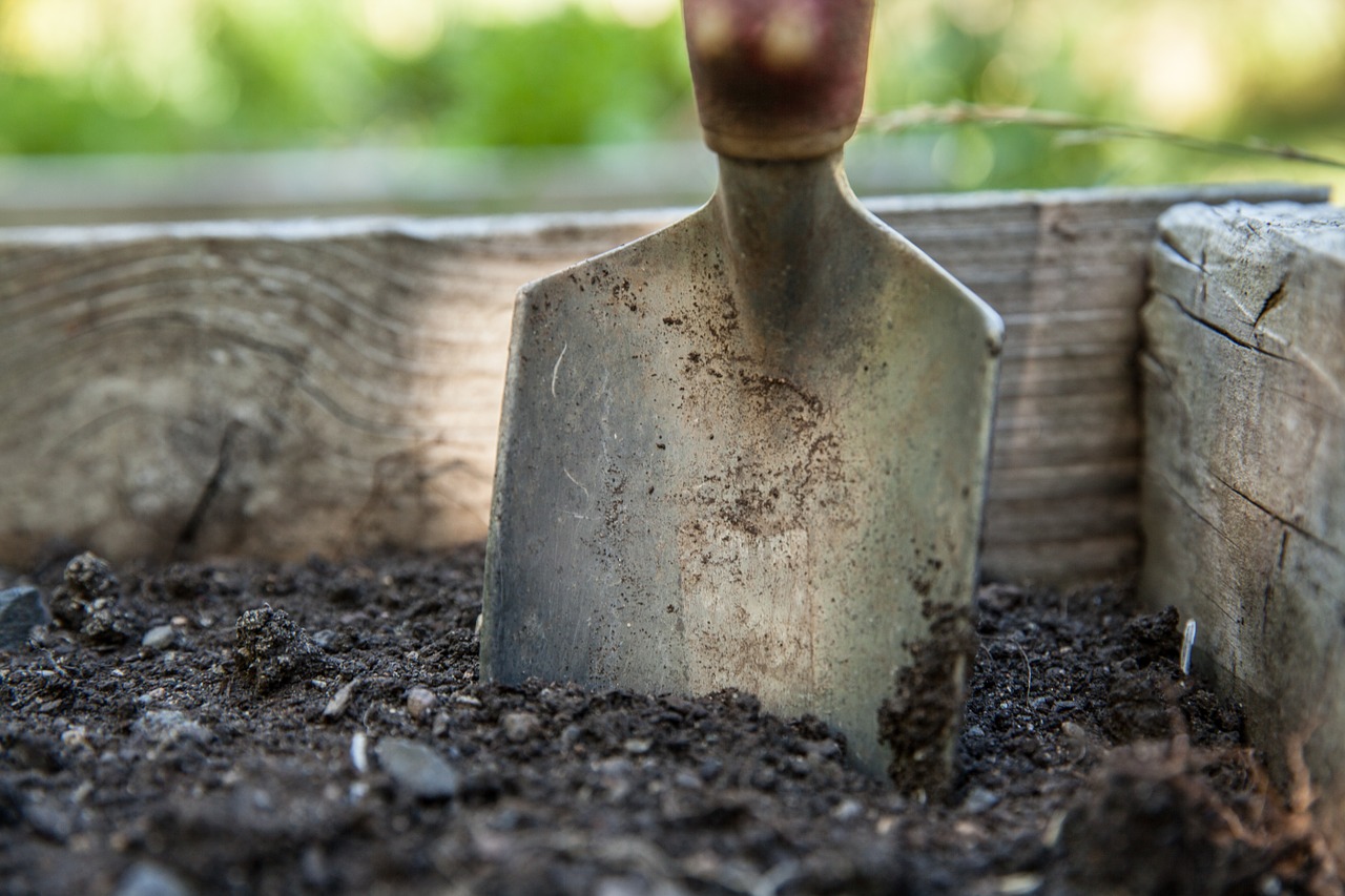 Image - garden spade soil gardening work