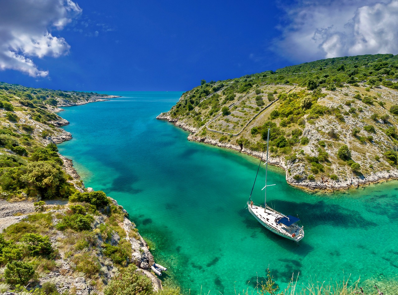 Image - scenery tropical boat sailing boat