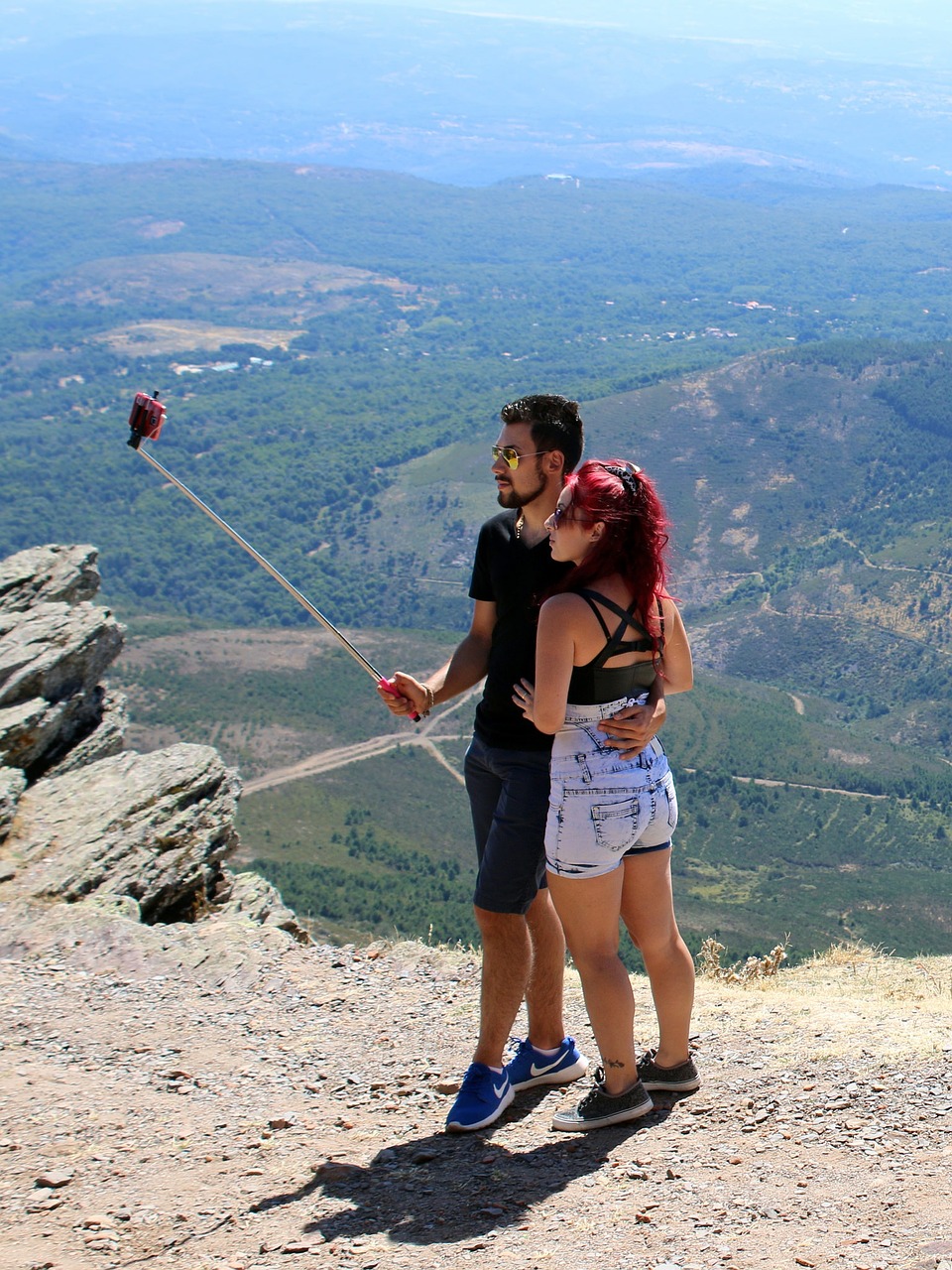 Image - couple selfie in love promenade