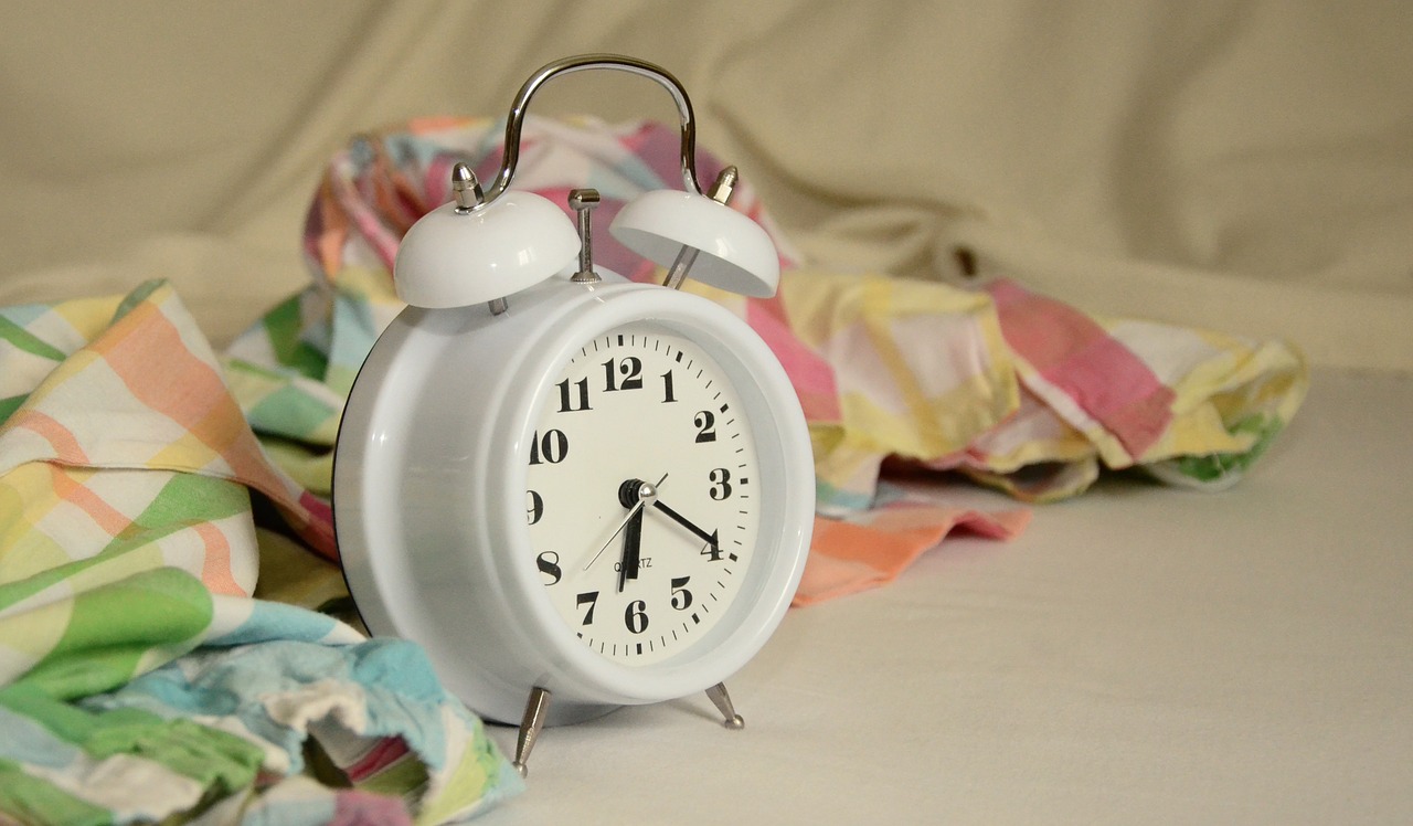 Image - alarm clock stand up morning bed