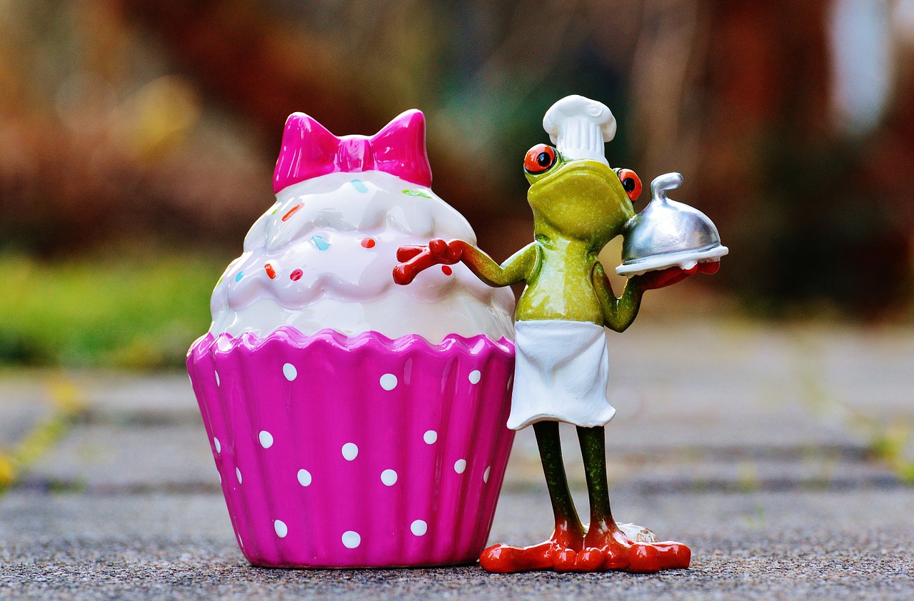 Image - baker cooking coffee cupcake frog