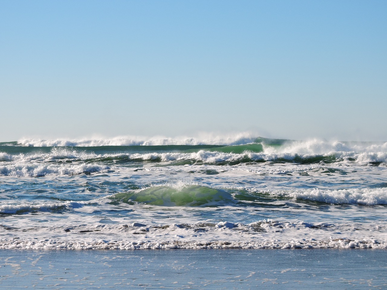 Image - beach waves ocean pacific water