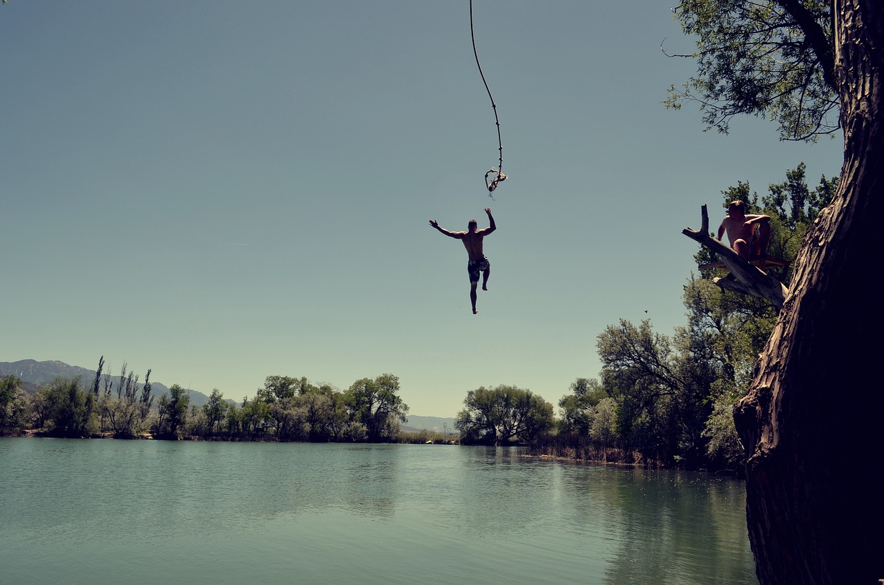 Image - jump water swimming outdoors dive