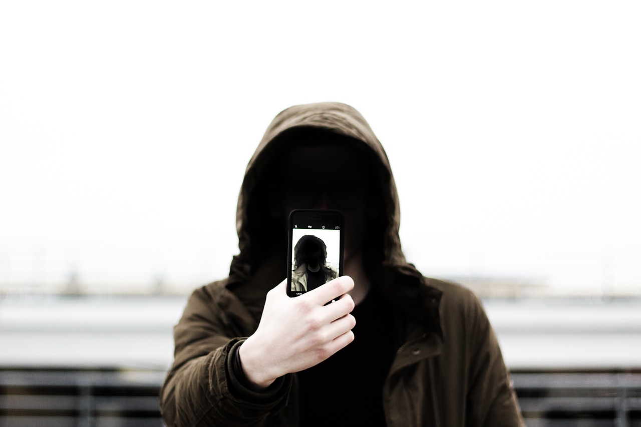 Image - selfie mobile phone portrait hood