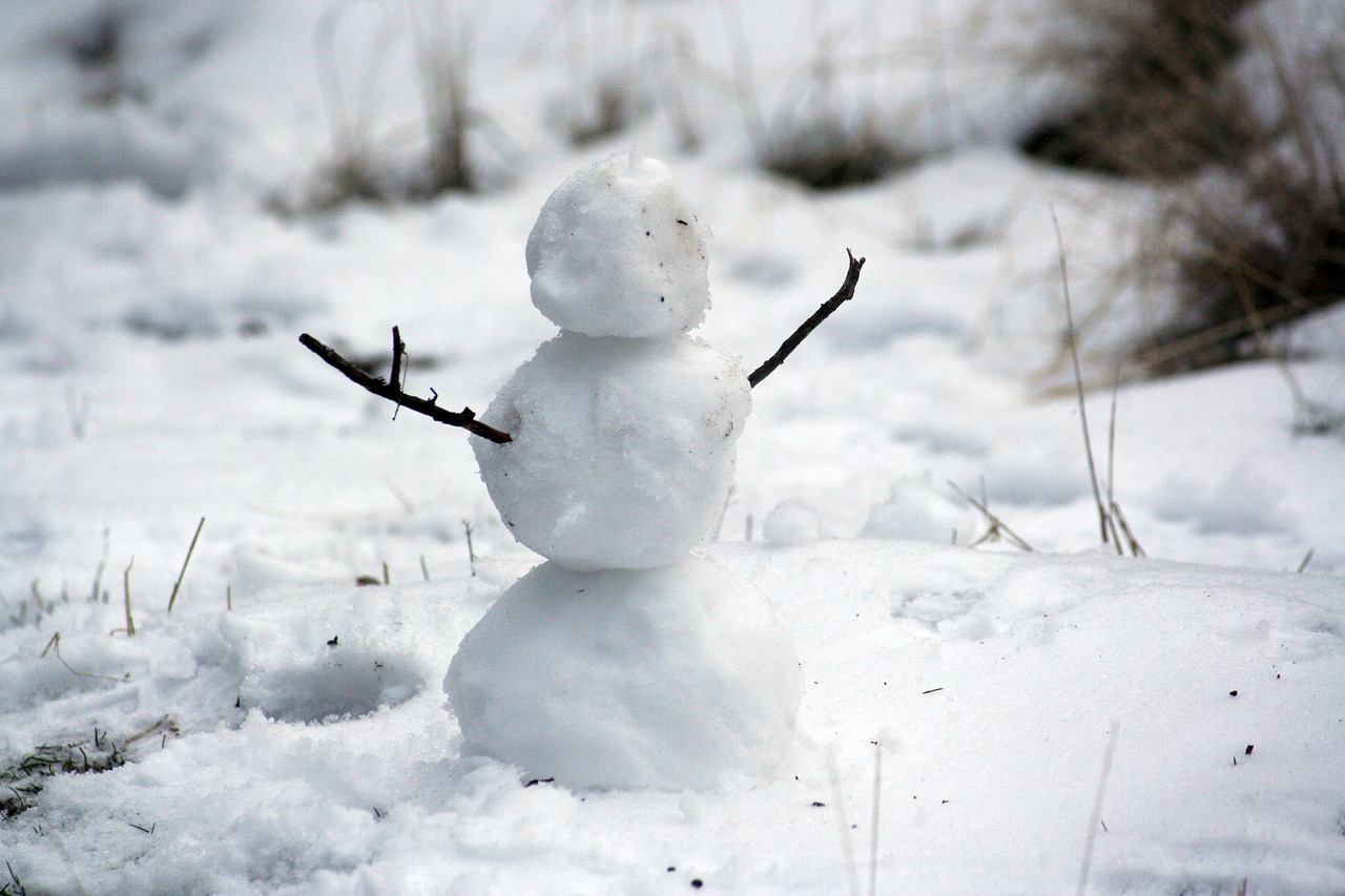 Image - snowman snow winter white