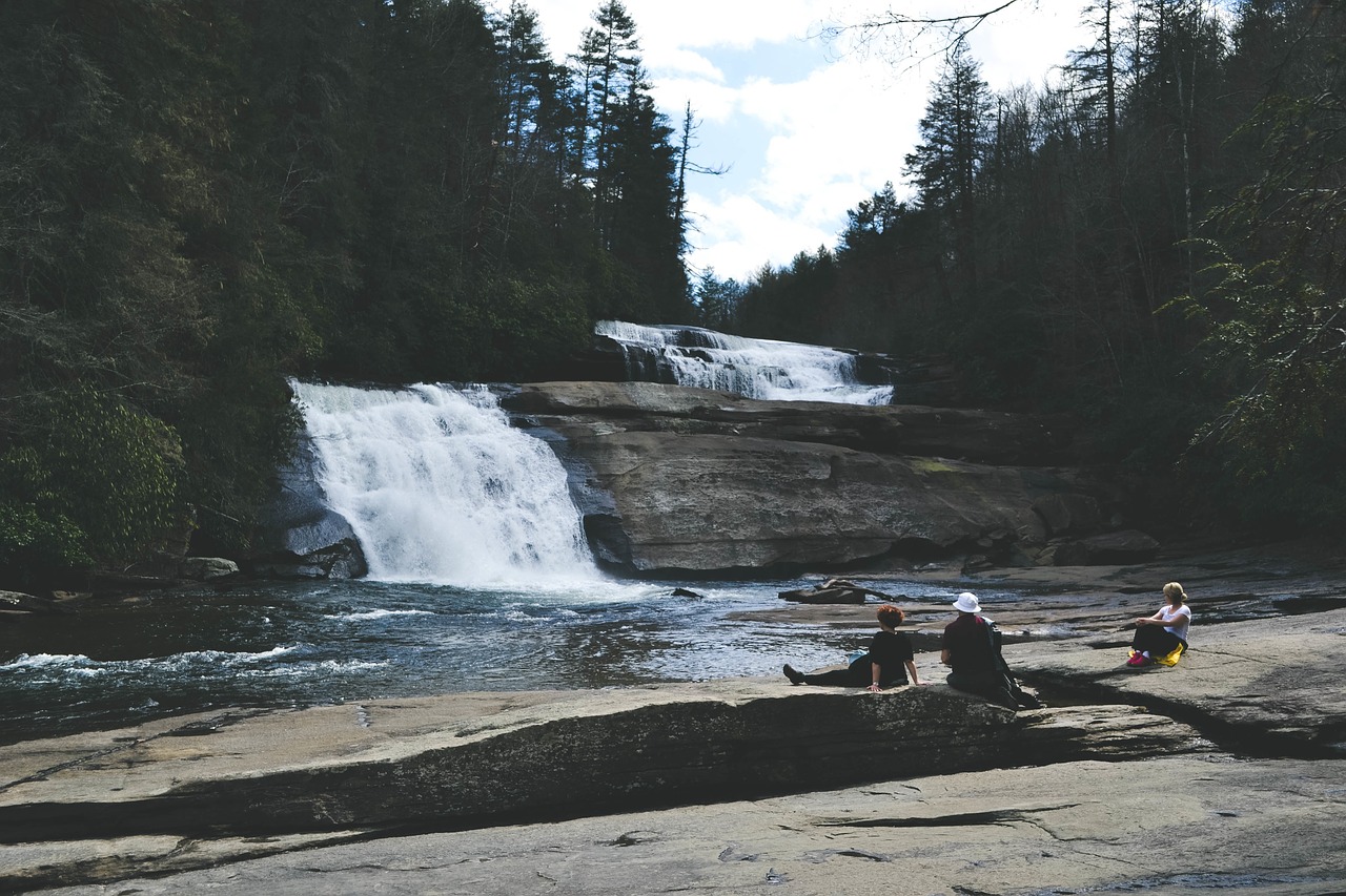Image - people waterfall outdoors water