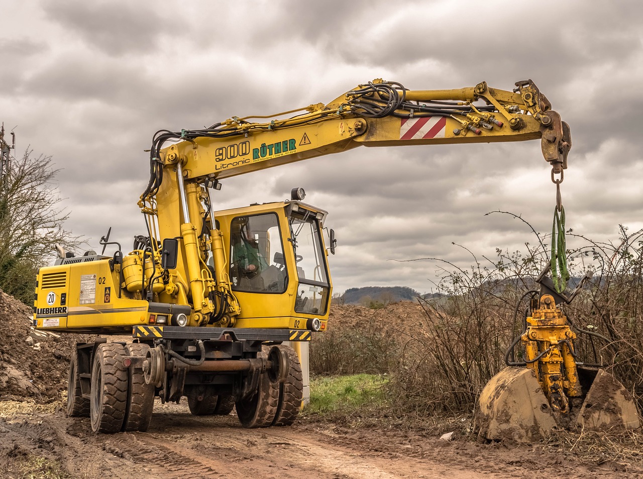 Image - excavators construction machine