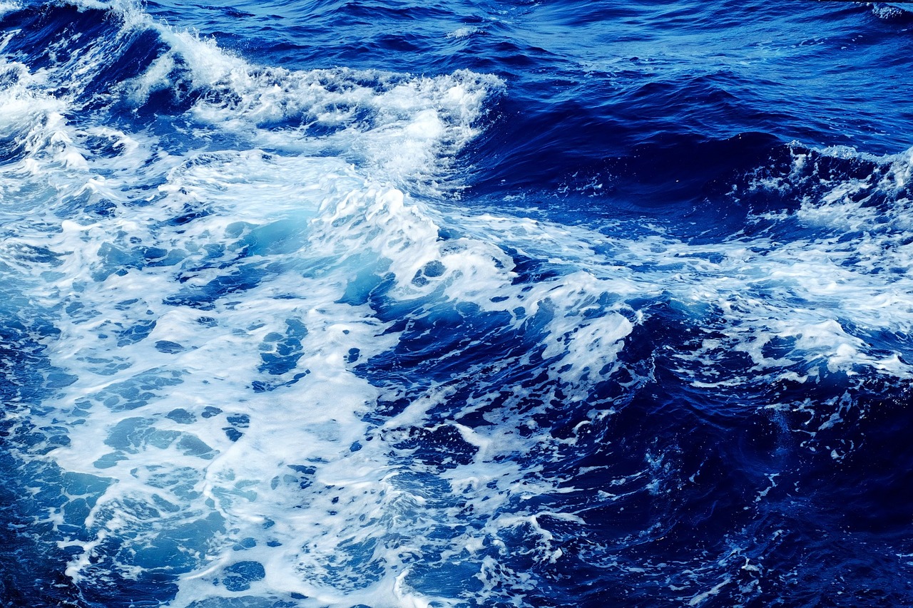 Image - wave sea water blue surf
