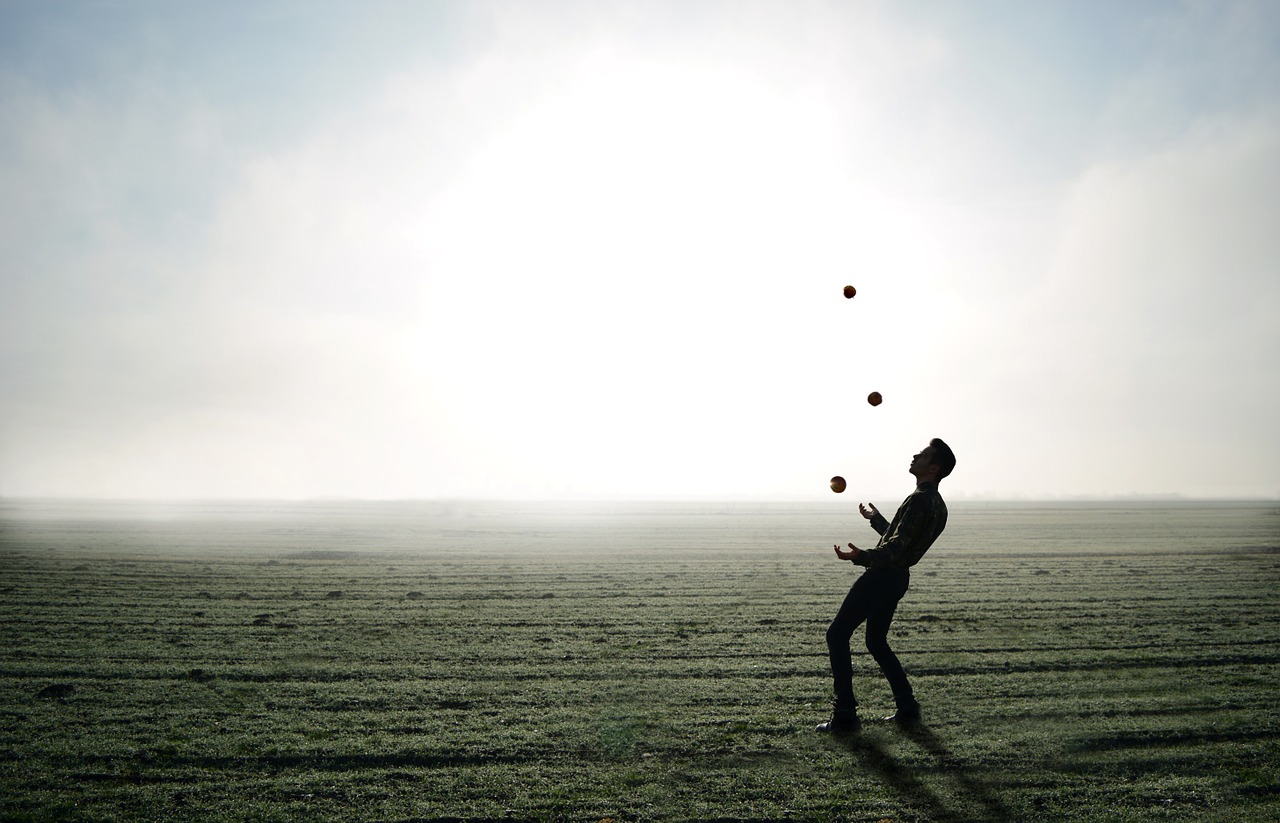 Image - juggler trick apple man person