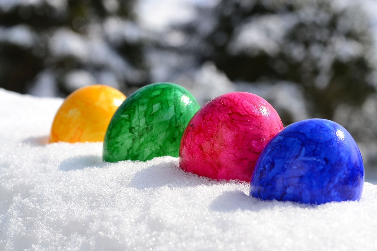 Image - easter easter eggs colorful