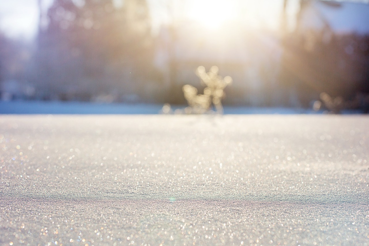 Image - snowflakes snow bokeh snow bokeh