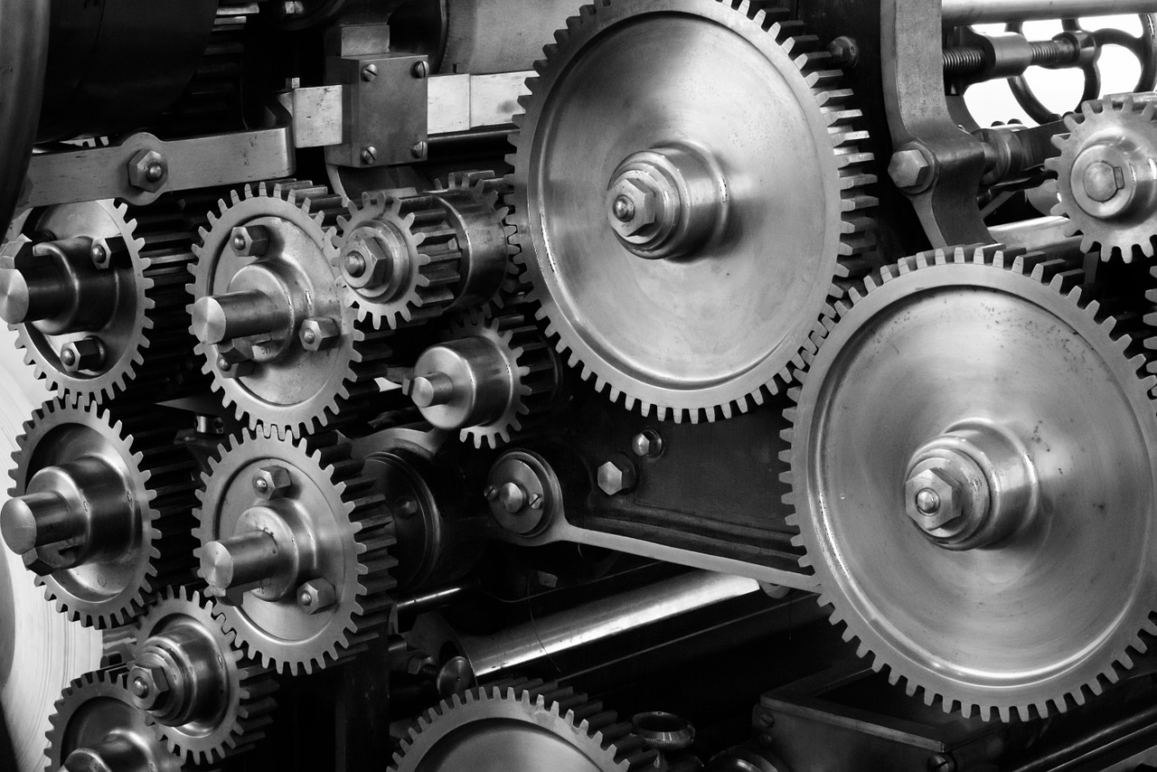 Image - gears cogs machine machinery